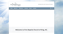 Desktop Screenshot of firstbaptistking.org